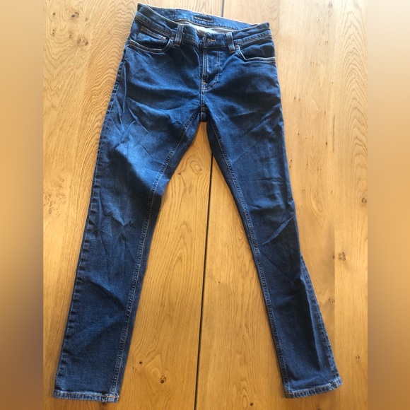 Nudie Jeans Tight Terry “Dark Symbol” Blue Jeans 31x30